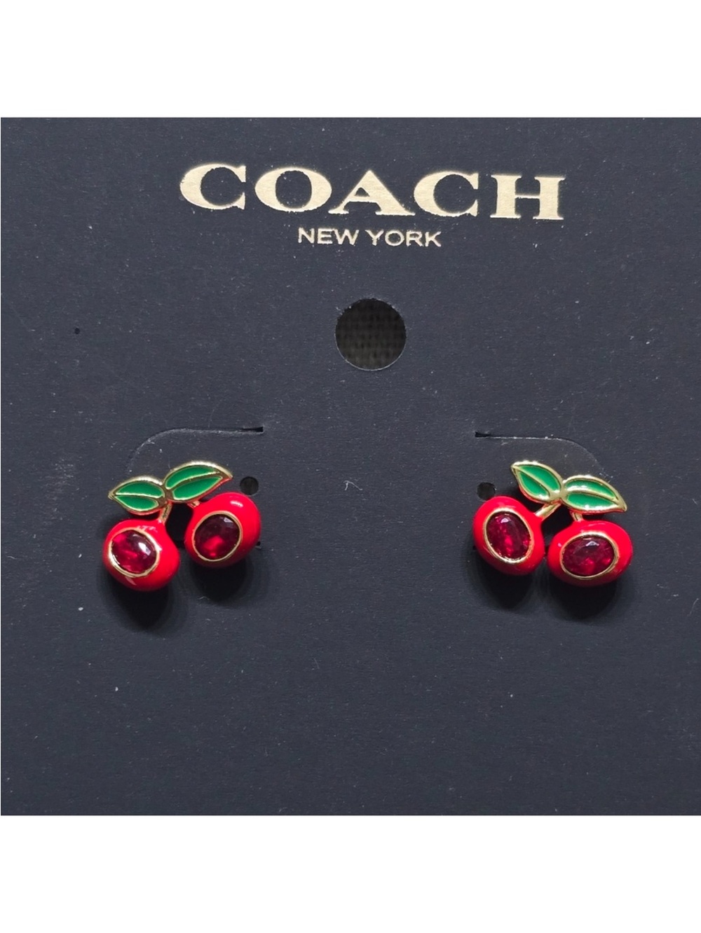 Coach Cherry Stud Earrings